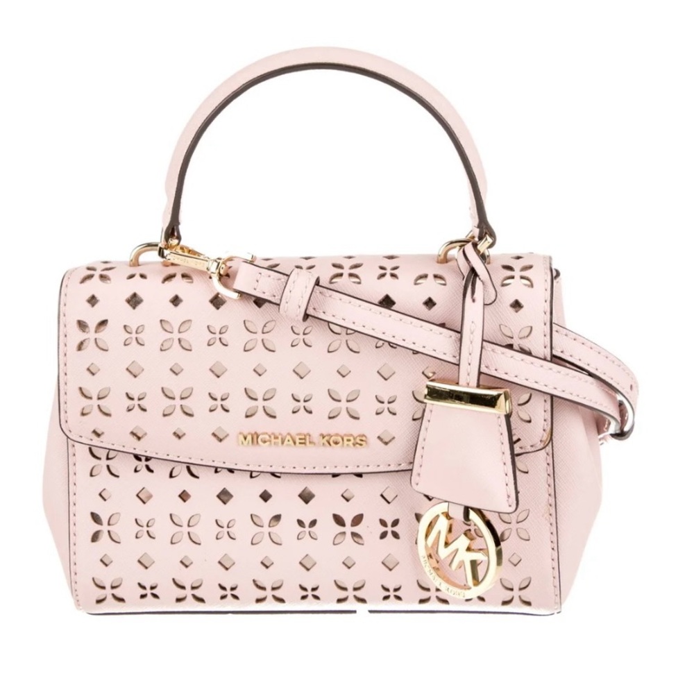 Michael Kors Light Pink Small Laser cut Ava